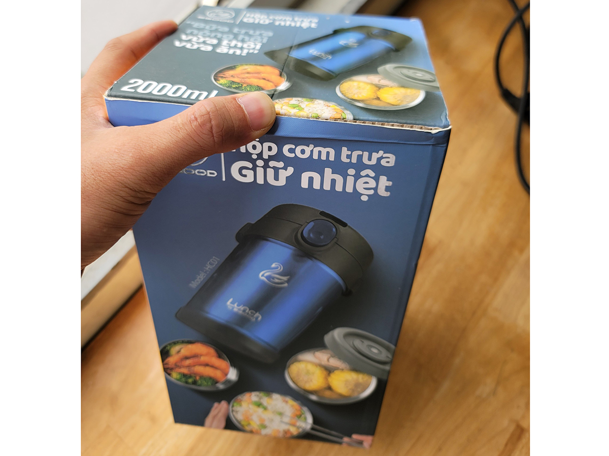 Hộp cơm giữ nhiệt 2GOOD Lunch Box HC01 (2 lít) - Kèm muỗng và đũa inox 304