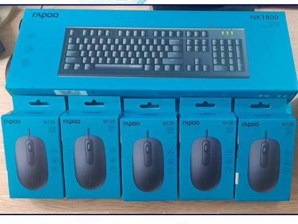 Bộ bàn phím chuột có dây Rapoo NK1800 + N120
