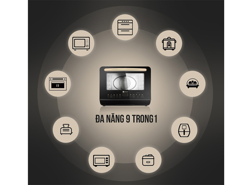 Lò chiên hơi nước Elmich 20L AFE-3943OL