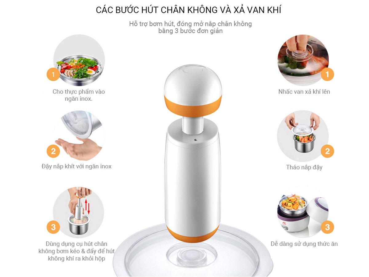 Hộp cơm hâm nóng Life360 EL-ALS263