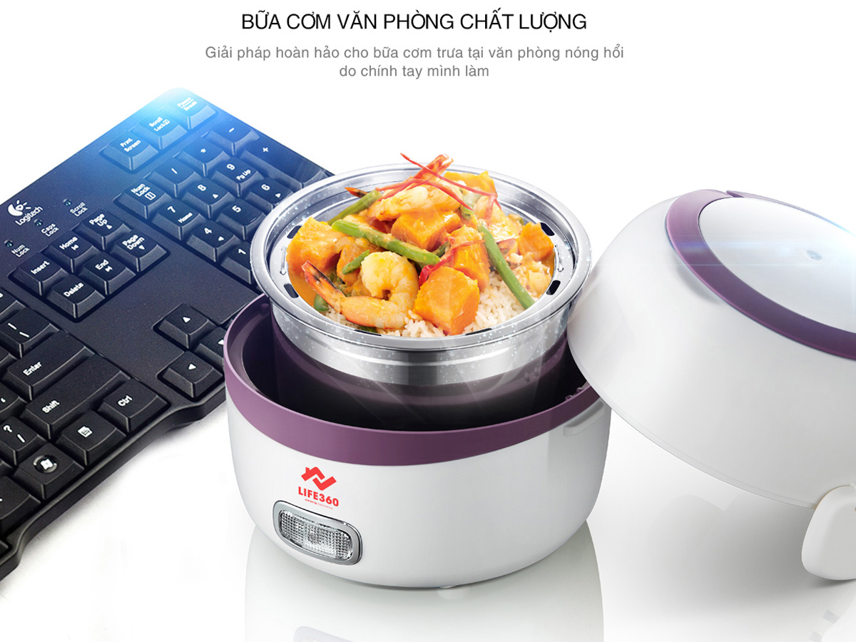Hộp cơm hâm nóng Life360 EL-ALS263