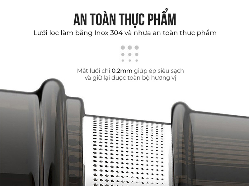 Máy ép chậm Elmich JEE-1855OL có bộ lọc siêu mịn