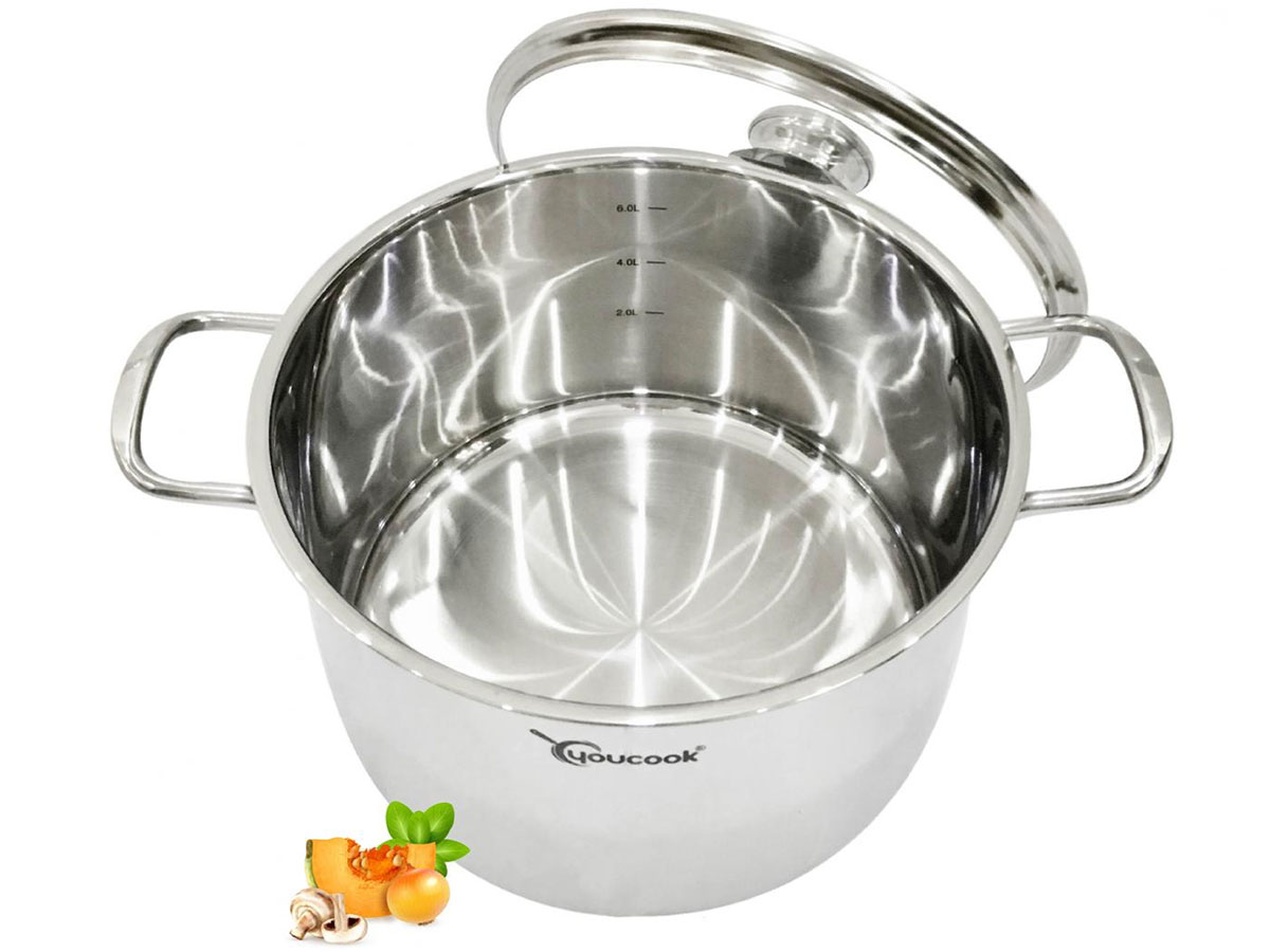 Nồi luộc gà inox 3 đáy Youcook YCP28-3LH
