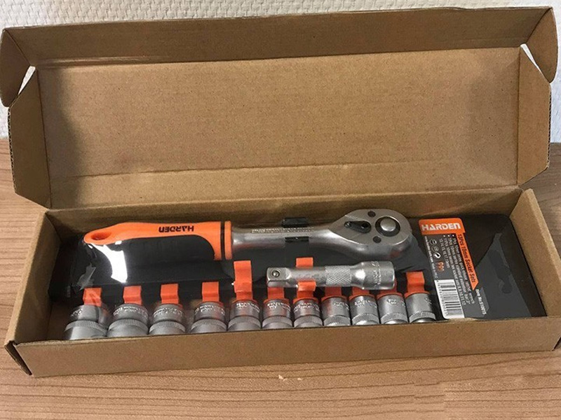 Bộ khẩu tay vặn 13 chi tiết Harden 510015