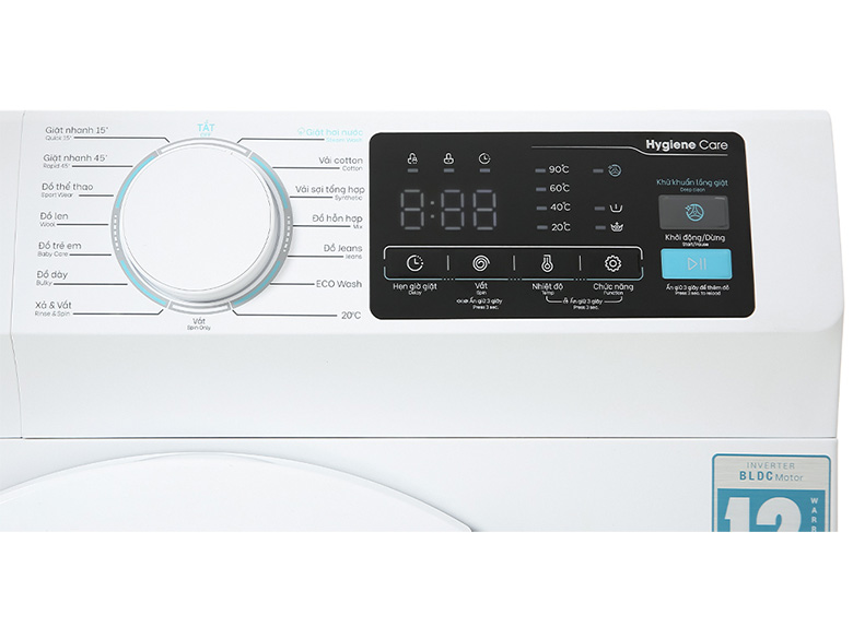 Máy giặt cửa ngang Casper Inverter 9.5Kg WF-95I140BWC