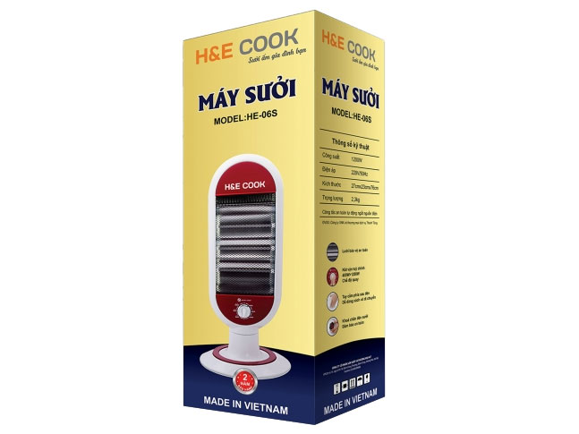 Máy sưởi H&E Cook HE06S-X/D