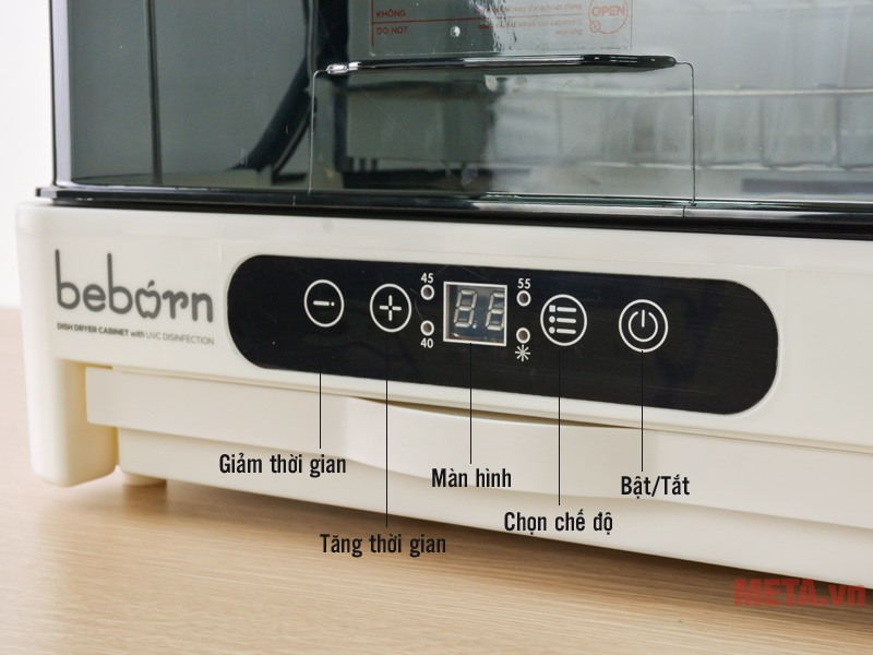 Máy sấy bát đũa có chức năng tiệt trùng UV Beborn Z215BB - 35 lít