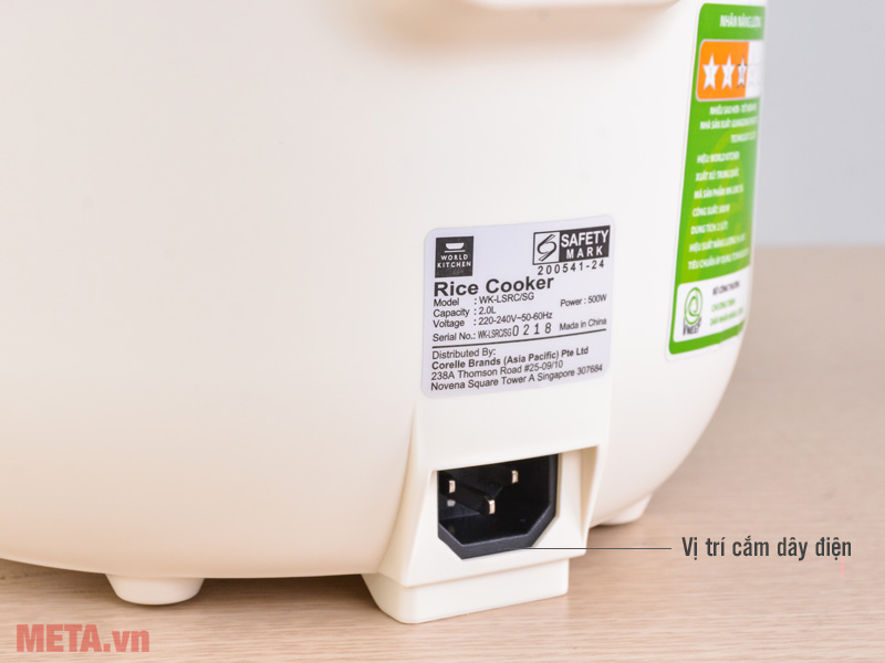 Nồi cơm tách đường World Kitchen