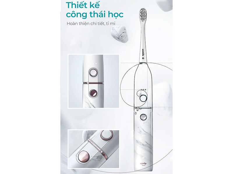 Bàn chải điện sóng siêu âm Usmile U2S