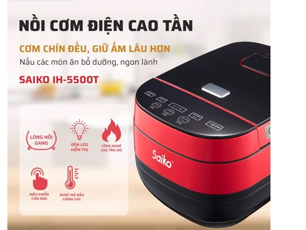 Nồi cơm điện cao tần Saiko IH-5500T