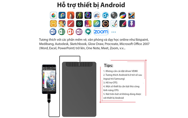 Bảng vẽ điện tử Veikk VK1060 Pro