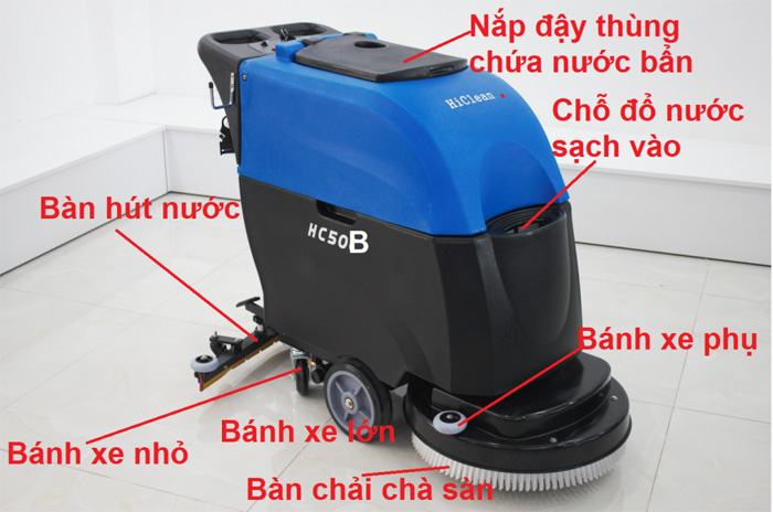 Máy chà sàn liên hợp công nghiệp HiClean HC50C