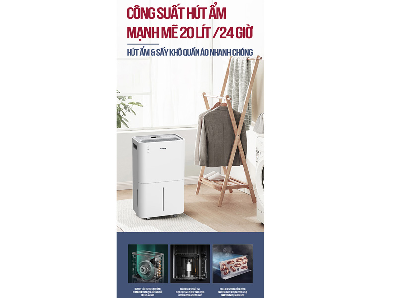 Máy hút ẩm điện tử Roler RD-1112 (20 lít)