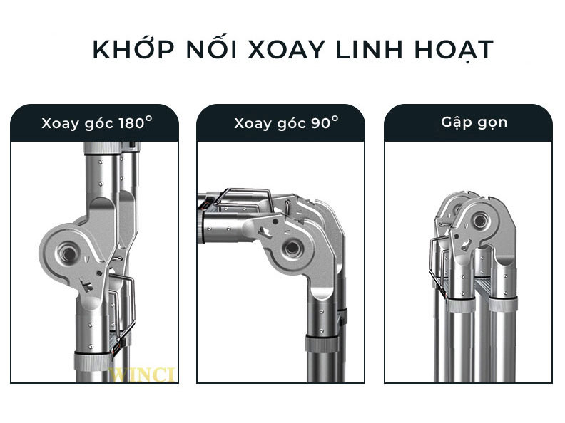 Thang rút đôi inox Winci TRS-2.5