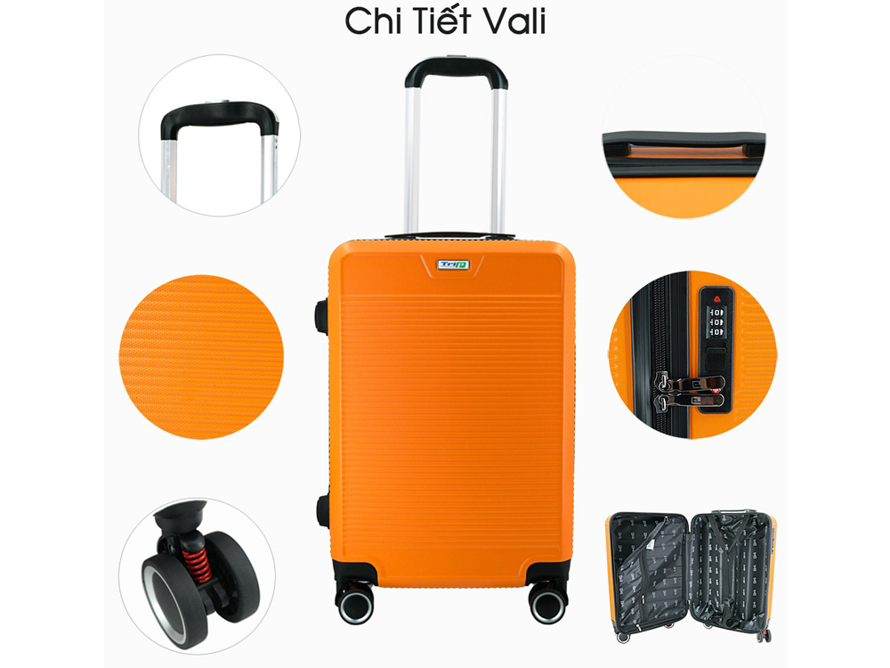 Bộ 2 vali nhựa kéo du lịch TRIP P808 (size 20 inch, 22 inch)