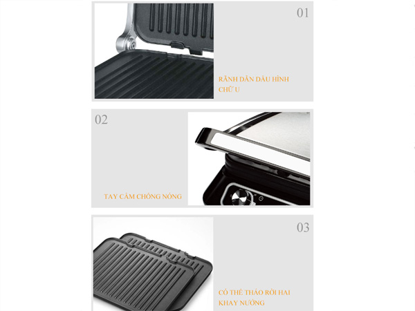 Kẹp nướng điện Sandwich Tiross TS9662