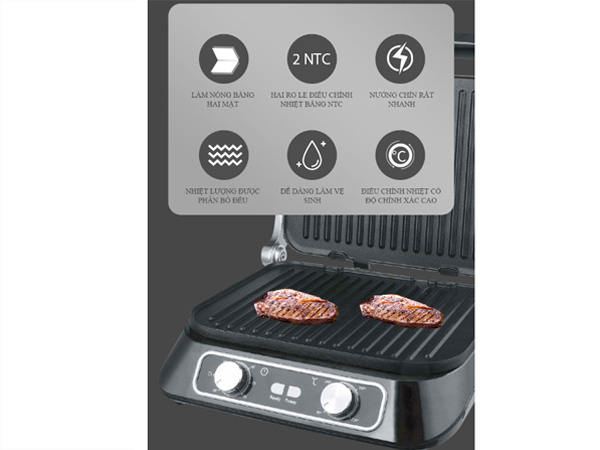 Kẹp nướng điện Sandwich Tiross TS9662