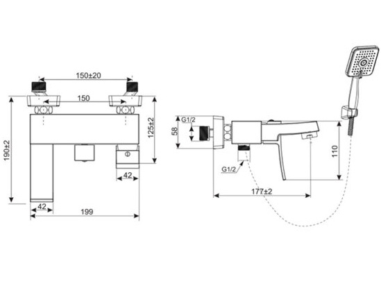 Vòi sen tắm nóng lạnh Inax BFV-403S