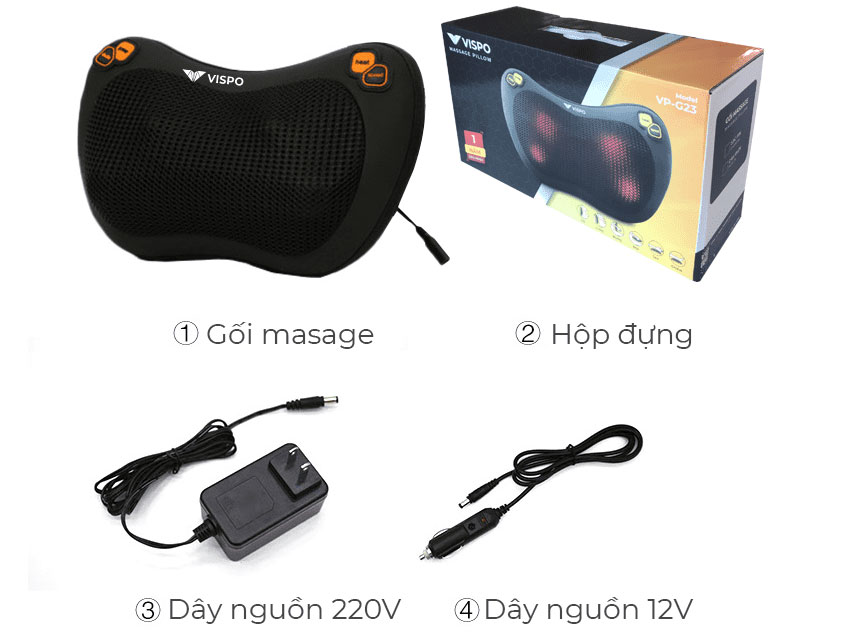 Gối massage đa năng Vispo VP-G23