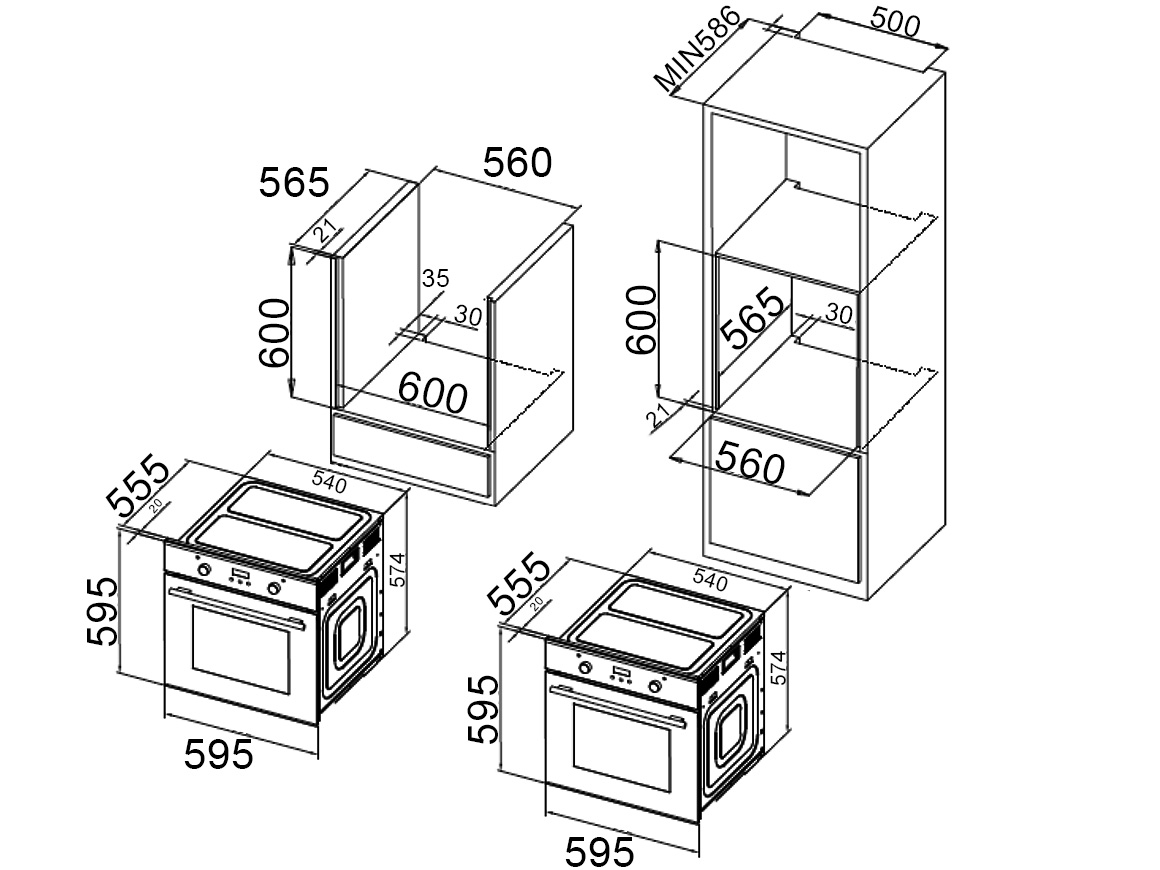 Lò nướng Dann DO-KT68B - 68 lít