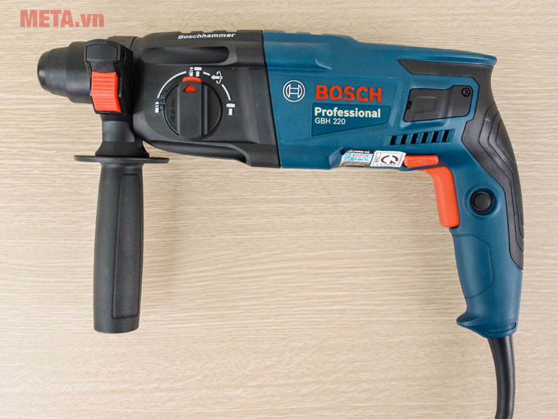 Máy khoan Bosch GBH 220 (KIT) kèm phụ kiện 06112A60K1