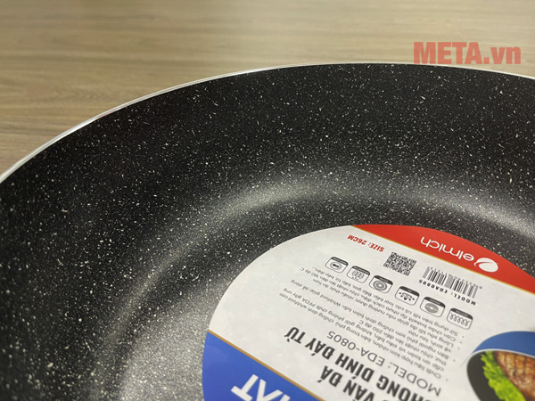 Chảo vân đá chống dính đáy từ Elmich EDA-0805 26cm