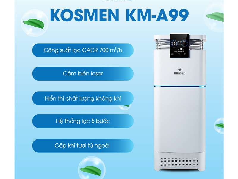 Máy lọc không khí bù ẩm Kosmen KM-A99