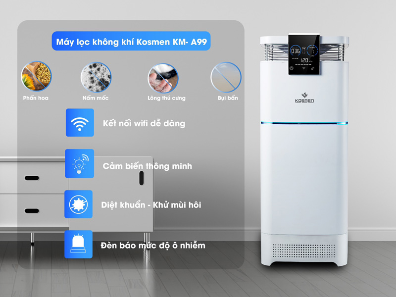 Máy lọc không khí bù ẩm Kosmen KM-A99