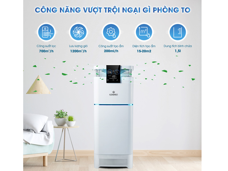 Máy lọc không khí bù ẩm Kosmen KM-A99