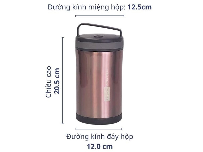 Hộp cơm giữ nhiệt Kaiyo dung tích 1700mL