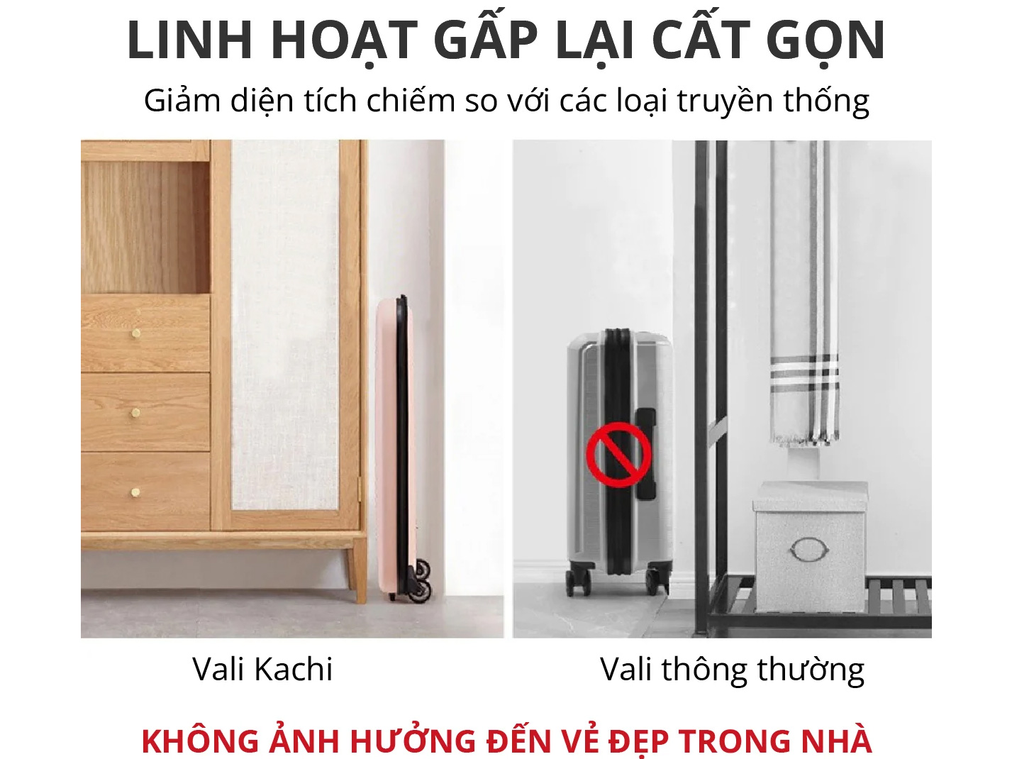 Vali du lịch xếp gọn Kachi MK356 (24 inch)