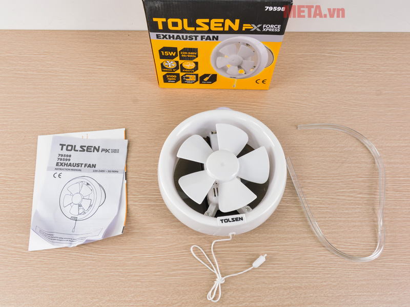Quạt thông gió 15W Tolsen 79598
