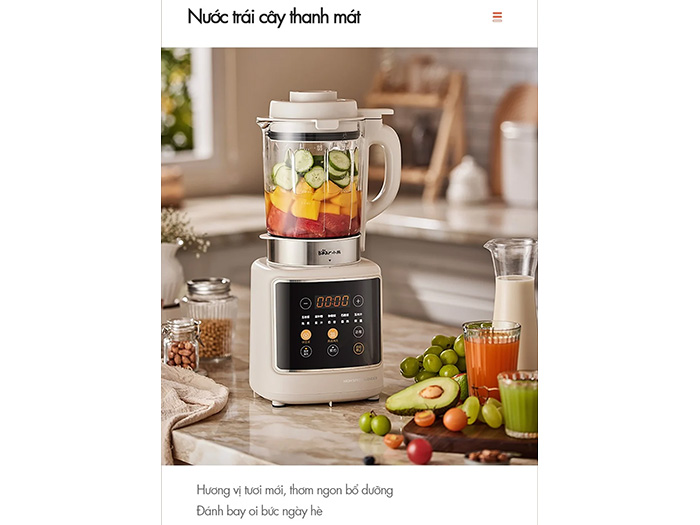 Máy làm sữa hạt đa năng Bear PBJ-D10T1 (1,75 lít)