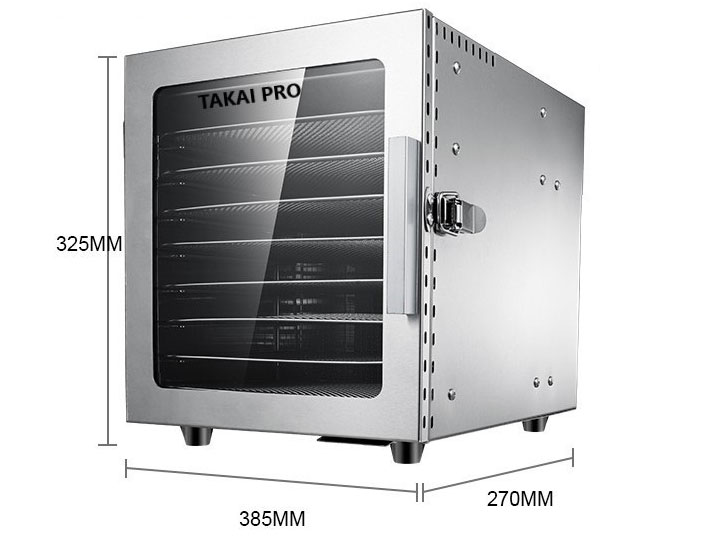 Máy sấy thực phẩm Takai Pro TKUV-08 (có đèn UV diệt khuẩn, 8 khay sấy)