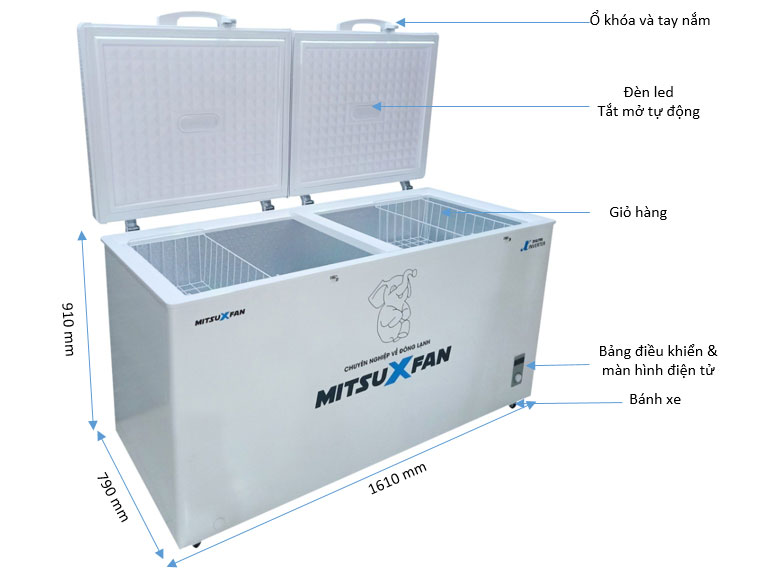Tủ đông 1 ngăn MitsuXfan MF1-6666WWEI