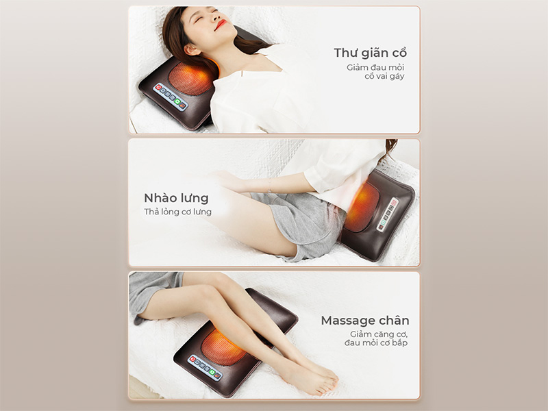 Đệm massage toàn thân Vispo VP-N23D