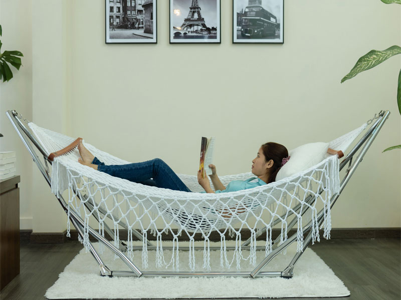 Võng xếp Inox Crom Đại Vip Tín Thành Phát VI-03