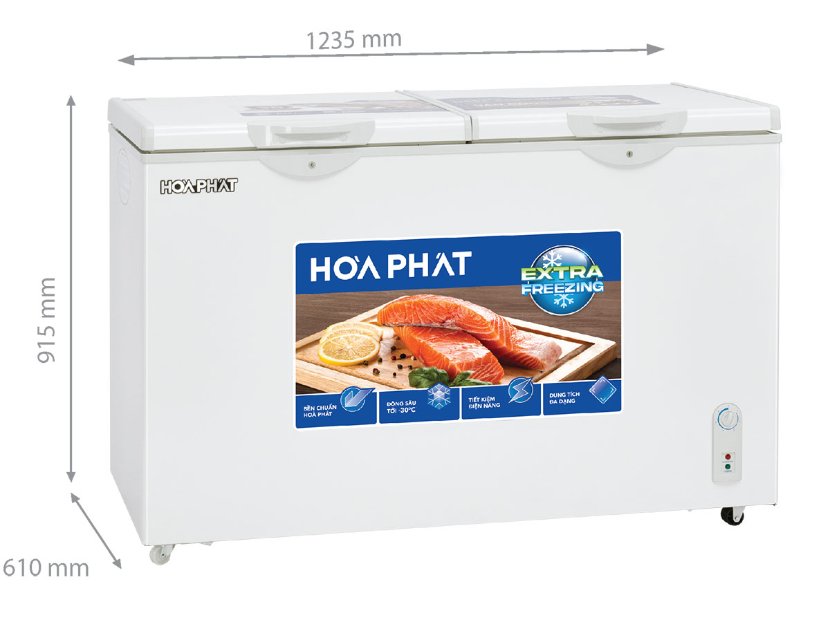 Tủ đông mát Hòa Phát 2 ngăn 2 cánh 245 lít HPF BN6245