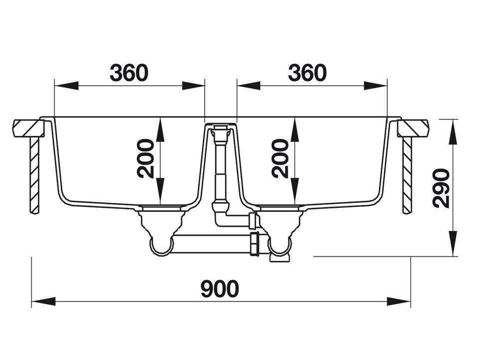 Bồn rửa chén bằng đá Hafele Antonius HS-GD8650