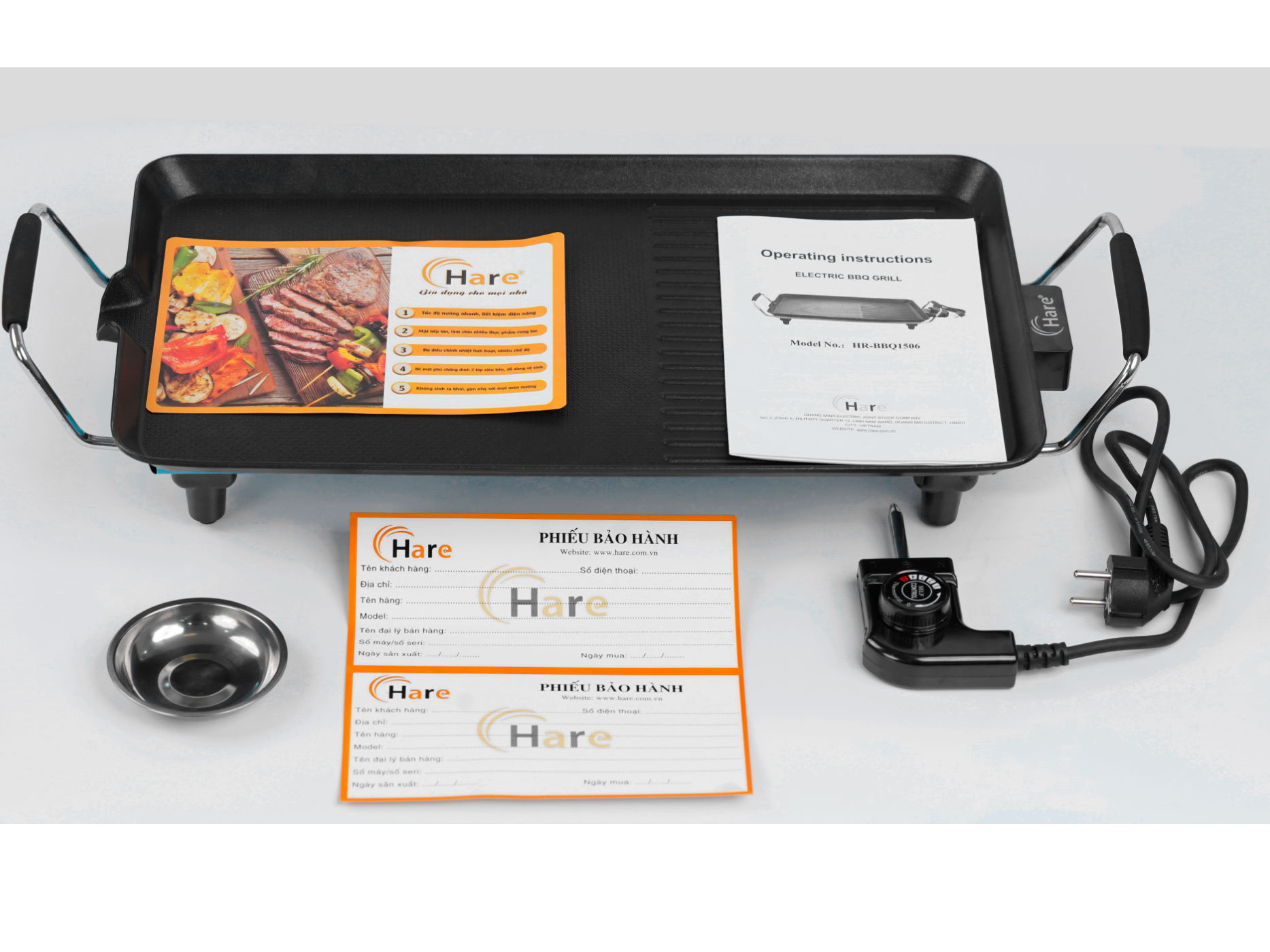 Bếp nướng dùng điện Hare BBQ1506