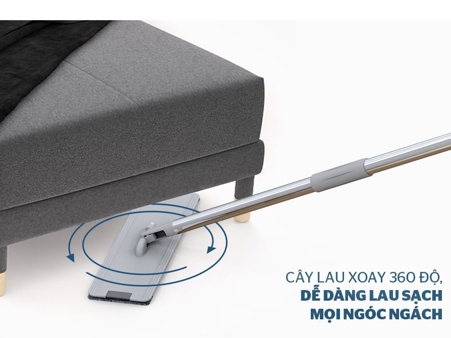 Bộ lau nhà đa năng Space Saving Sunhouse KS-CL3211PB