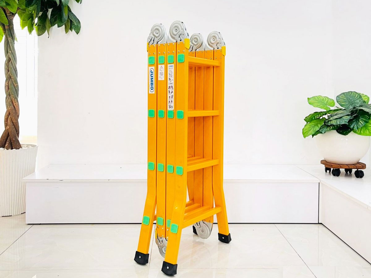 Thang nhôm gấp 4 đoạn Jumbo B204