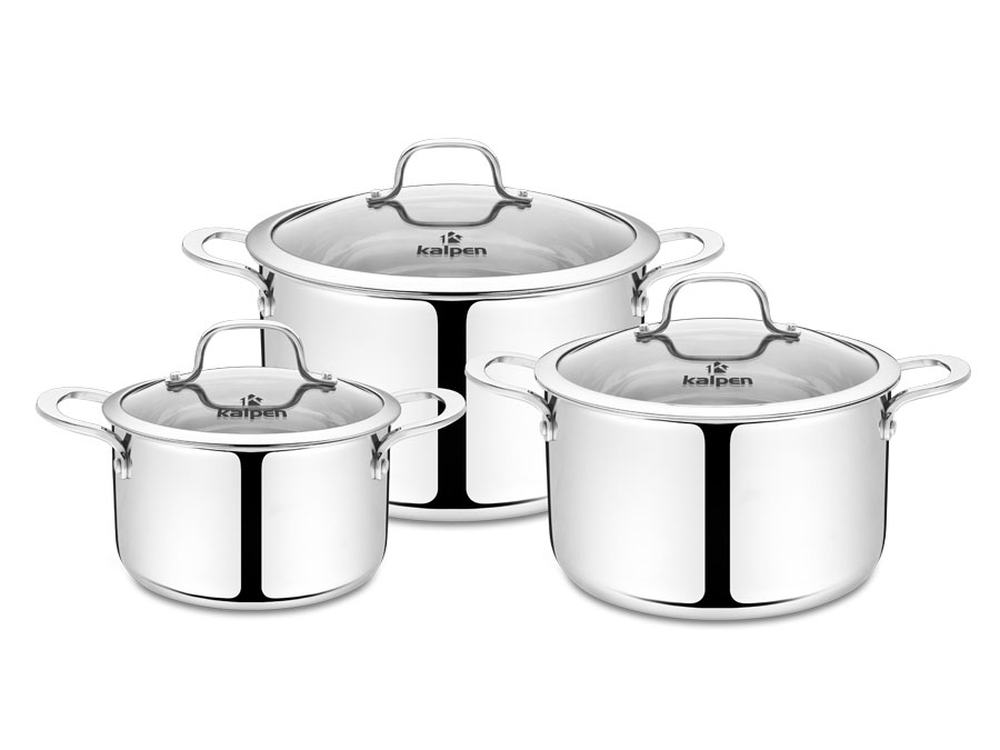 Bộ nồi Inox 3 lớp liền khối Kalpen Kazler KZ1