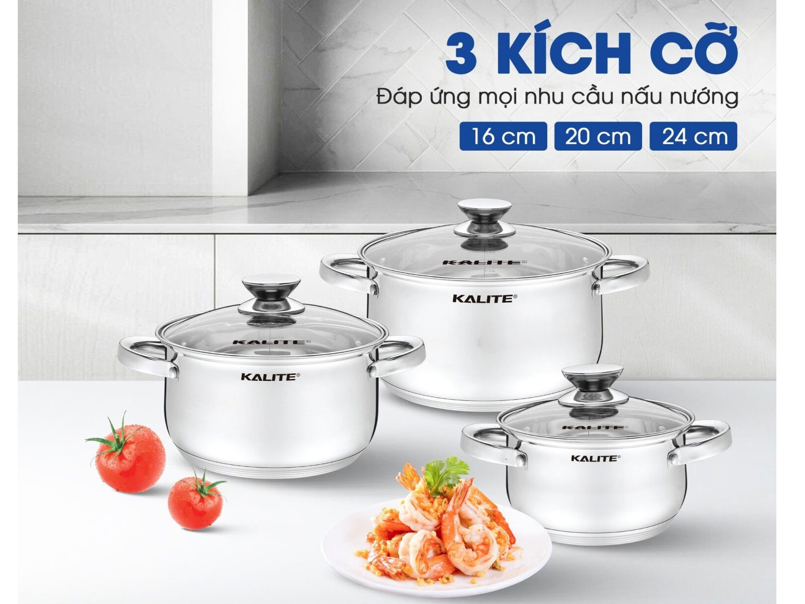 Bộ nồi inox Kalite KL351