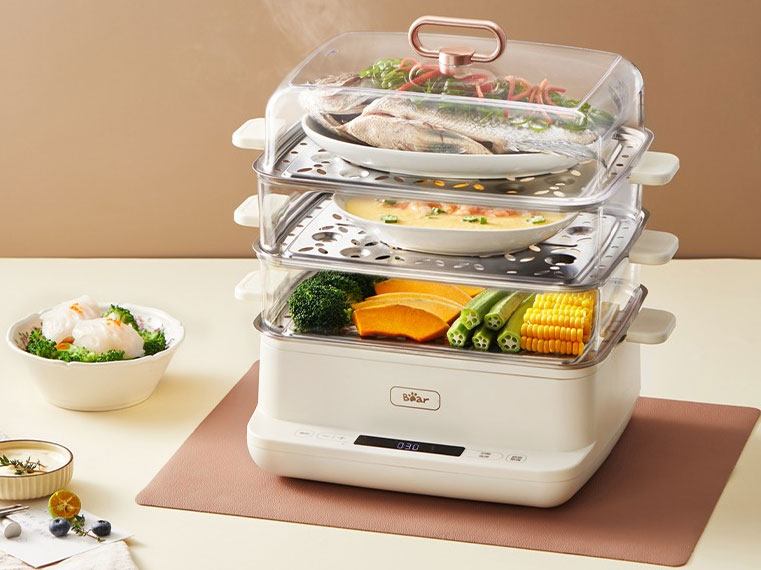 Nồi hấp đa năng 3 tầng Bear SB-NH12L
