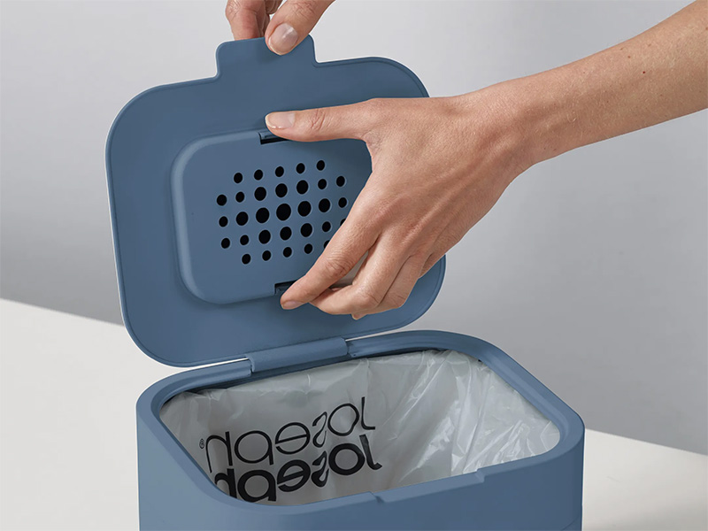 Hộp đựng rác nhà bếp mini Joseph Joseph (xanh) - 003215