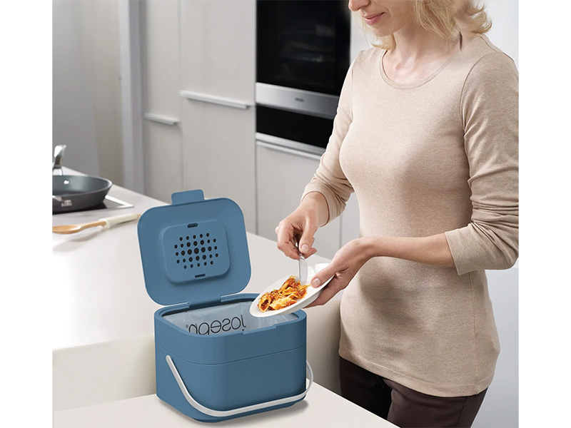 Hộp đựng rác nhà bếp mini Joseph Joseph (xanh) - 003215