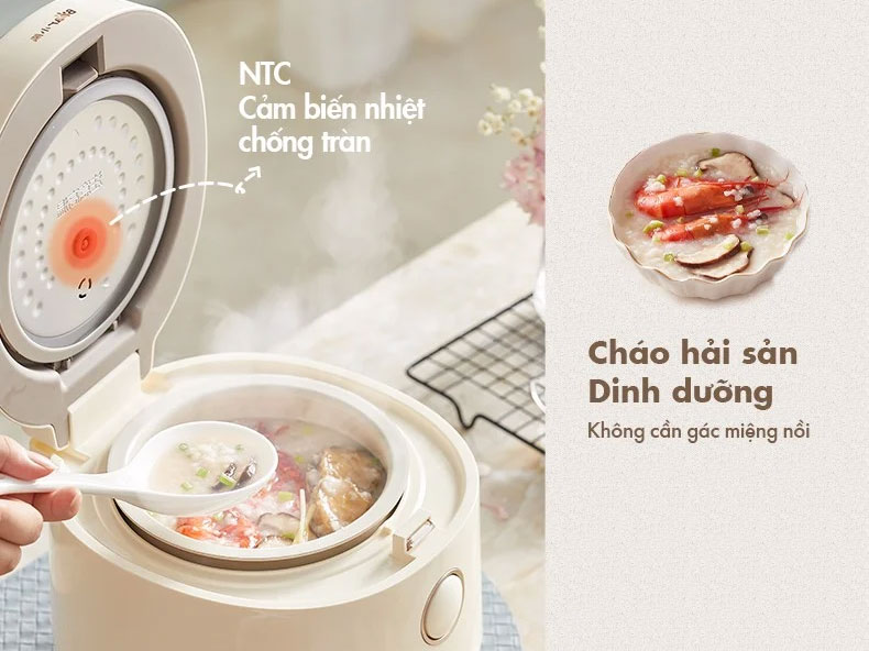 Nồi cơm điện mini Bear DFB-C16K1 (1,6 lít)