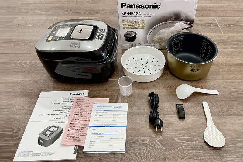 Nồi cơm điện tử cao tần Panasonic SR-HB184KRA - 1.8 lít