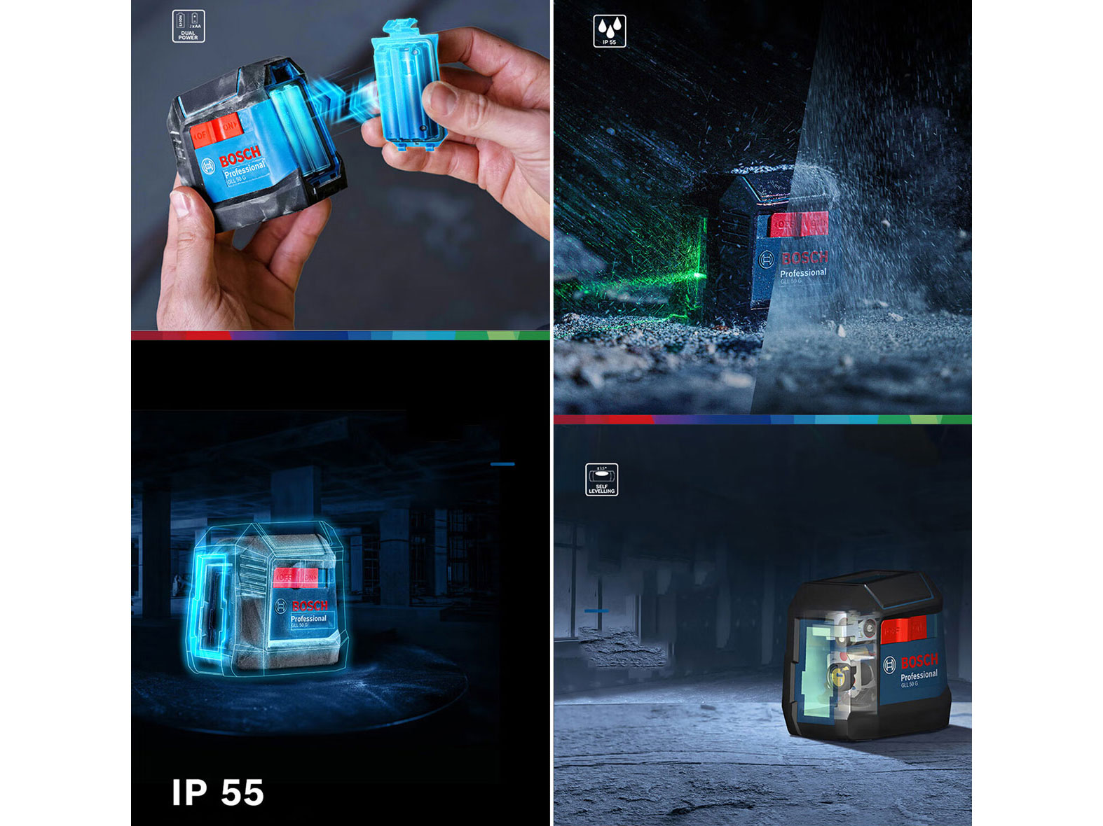 Máy cân mực laser tia Bosch GLL 50G (06010653K0)